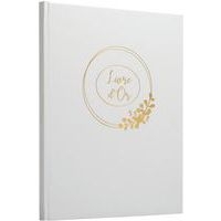 Livre d'or 100 pages tranche or Ringflower - 27x22cm - Blanc - Image 5