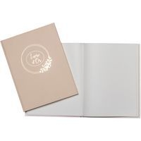 Livre d'or 100 pages tranche or Ringflower - 27x22cm - Beige - Image 2