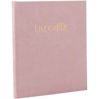 Livre d'or 140 pages tranche or Skandi - 21 x 19 cm - Beige - Image 3