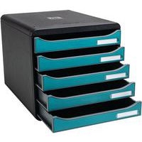 Module de classement à 5 tiroirs Big Box Plus Skandi - Bleu - Image 2