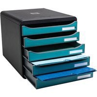 Module de classement à 5 tiroirs Big Box Plus Skandi - Bleu - Image 4