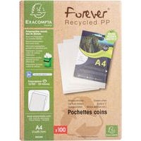 Pochette coin PP 120 microns Forever - Sachet de 100 - Exacompta - Lot de 10 - Image 5