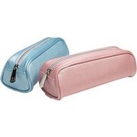 Trousse trapèze métallisé assorti Perle - Lot de 6 - Exacompta - Image 2