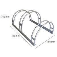 Support cycles 2 niveaux 3 places - acier - Image 2