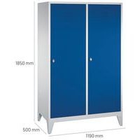Vestiaire sur pieds pour 2 personnes, bleu gentiane - Image 4