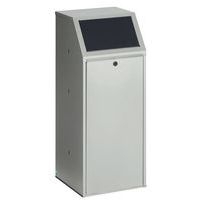 Poubelle de tri sélectif en acier - anthracite 70L - Image principale