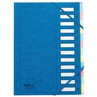 Trieur à élastique série 237, 12 compartiments,bleu - Image principale