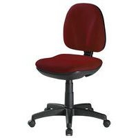 Chaise de bureau Aurore contact permanent coloris prune - Image principale