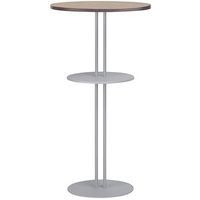 Mange-debout Roxane + tablette piètement 2 tubes Ø 60 cm - Image principale