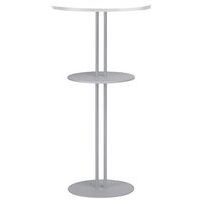 Mange-debout Roxane + tablette piètement 2 tubes Ø 60 cm - Image 2