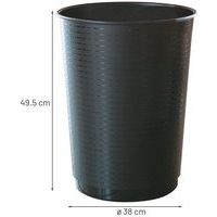 La corbeille 40 l Cep Maxi Noire - Image 4