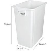 Collecteur de tri 40 L - blanc - Manutan Expert - Image 4