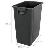 Collecteur de tri 40 L gris - Manutan Expert - Image 3