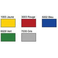 Panneau d'expsotion en liège Harmony avec pieds coloris gris RAL 9006 - Image 2