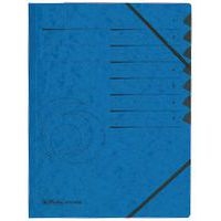 Lot de 6 Trieur easyorga, A4, carton, 7 compartiments, bleu - Image principale