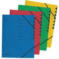 Lot de 6 Trieur easyorga, A4, carton, 7 compartiments, rouge - Image principale