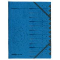 Lot de 6 Trieur easyorga, A4, carton, 12 compartiments, bleu - Image principale