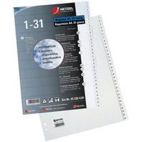 Lot de 6 Intercalaire à chiffre en plastique, A4 - Image principale