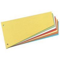 Lot de 600 Intercalaires, trapézoidal, carte lustrée, jaune - Image principale
