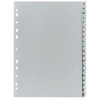 Lot de 12 Intercalaires en plastique, A-Z, A4 mi-hauteur - Image principale
