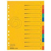 Set de 6 Intercalaires carton easyorga, A4, extra large - Image principale