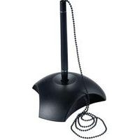 Lot de 6 Stylo à bille sur socle DELTA, plastique, noir - Image principale