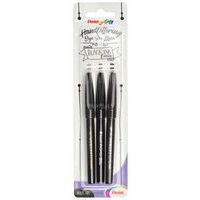 Set de 6 Stylo de calligraphie Sign Pen Brush, noir - Image principale