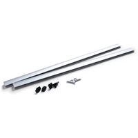 Lot de 10 Profilé bannière avec embouts et crochets coulissants 600mm - Image 3