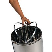 Poubelle à clapet-poussoir - 40 L - Manutan - Image 2