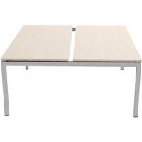 Bureau droit Bench 2 places Inesa Chêne 180 cm - Image 2