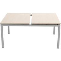 Bureau droit Bench 2 places Inesa Chêne 120 cm - Image 4