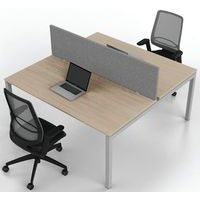 Bureau droit Bench 2 places Inesa Chêne 160 cm - Image 5