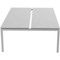 Bureau droit Bench 2 places Inesa Blanc 240 cm - Image 2