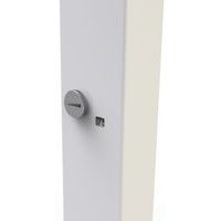 Bureau droit Inesa avec pied réglable en T Chêne 160 cm - Image 5