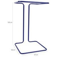 Support sac-poubelle - 400L - Bleu - Manutan - Image 7