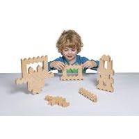 Lot 30 blocs bois zigzag - Image 2