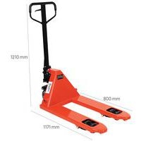 Transpalette manuel force 2000 kg longueur fourche 800 mm - Manutan Expert - Image 6