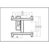Support écran mural EXO 400TW1 - Erard Pro - Image 3