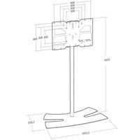 Support fixe écran + visioconférence Lux Up Visio Blanc - Erard Pro - Image 2