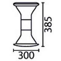 Tabouret Mogoo T2 à T7 assise noire et moutarde - Image 7