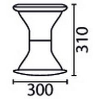 Tabouret Mogoo T2 à T7 assise noire et moutarde - Image 10