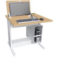 Poste Man Modulo escamotable, support UC avec barre - Manutan Expert - Image principale