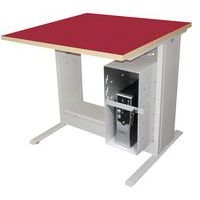 Poste Man Modulo mélaminé, support UC avec barre - Manutan Expert - Image 5