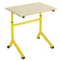 Table Atlas Mobile hauteur réglable chants plaqués - Manutan Expert - Image principale