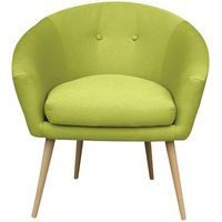 Fauteuil accueil en tissu Armand coloris Pistache - Image principale