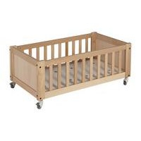 Lit crèche Duo bas mobile, hêtre verni naturel - Image 2