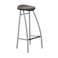Tabouret haut Diablo assise bois verni - Image principale