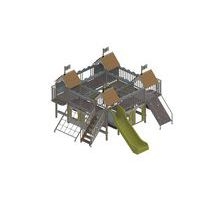 Structure Citadelle 4 tours complète bois Wiki Cat - Image 2