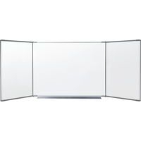 Tableau blanc standard triptyque 120x200 cm + 2x 120x100 cm blanc projection- e3 - Image principale