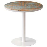 Guéridon bas Easy Office pied métal Ø 60 cm plateau coloris décor Rouille - Image principale